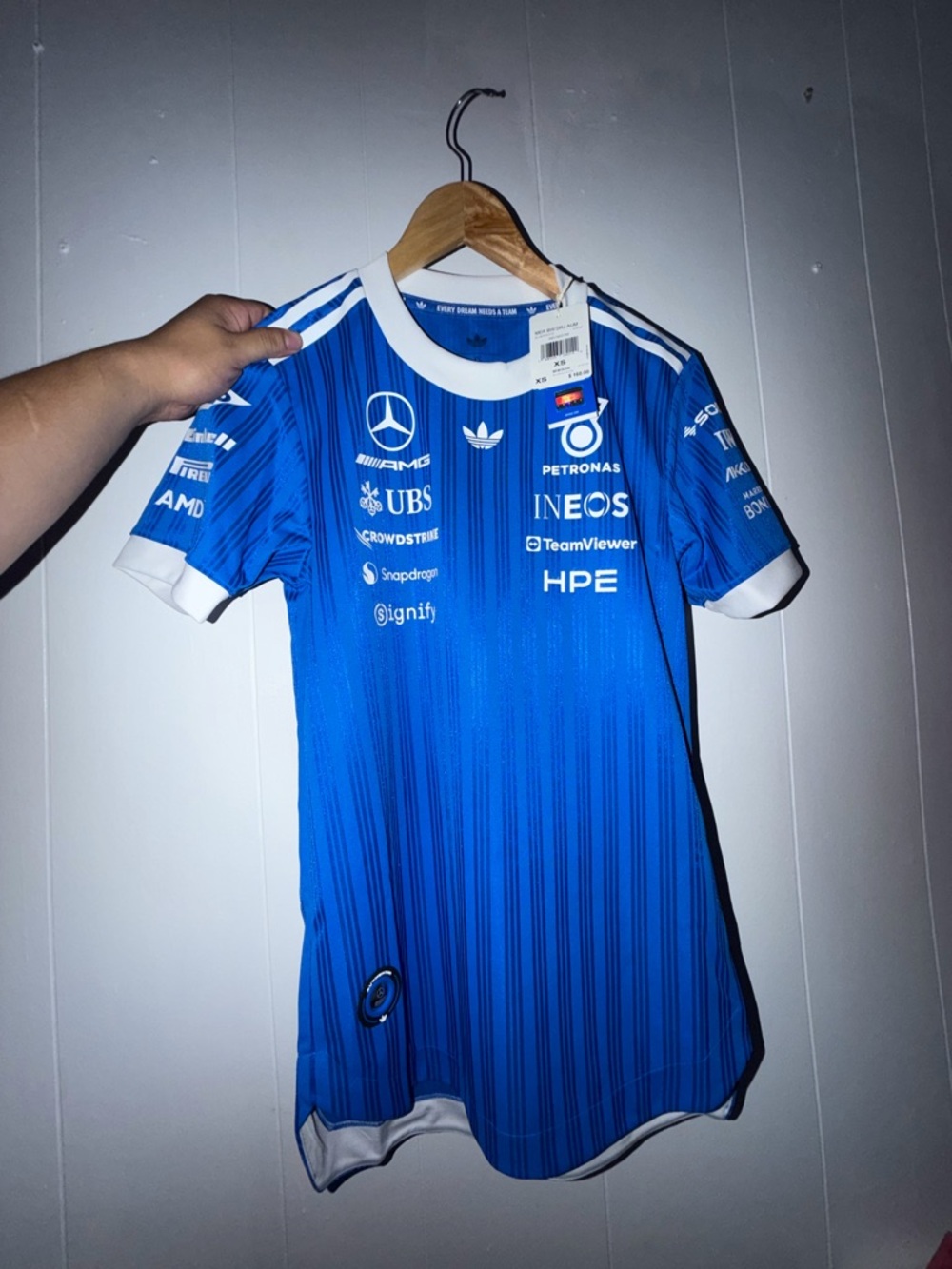 adidas Blue Mercedes-AMG Petronas Racing Team Jersey